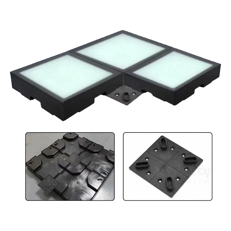 1-pixel LED grid floor lamp - RGB color temperature - 300x300x68MM in size - suitable for game control-Fast response speed - Stable quality