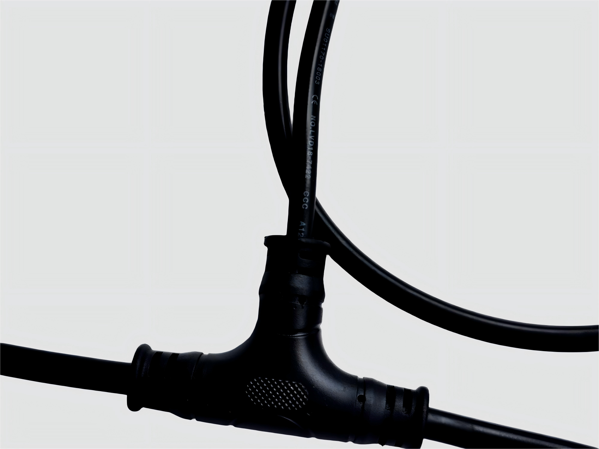 Power supply recharge three-way cable