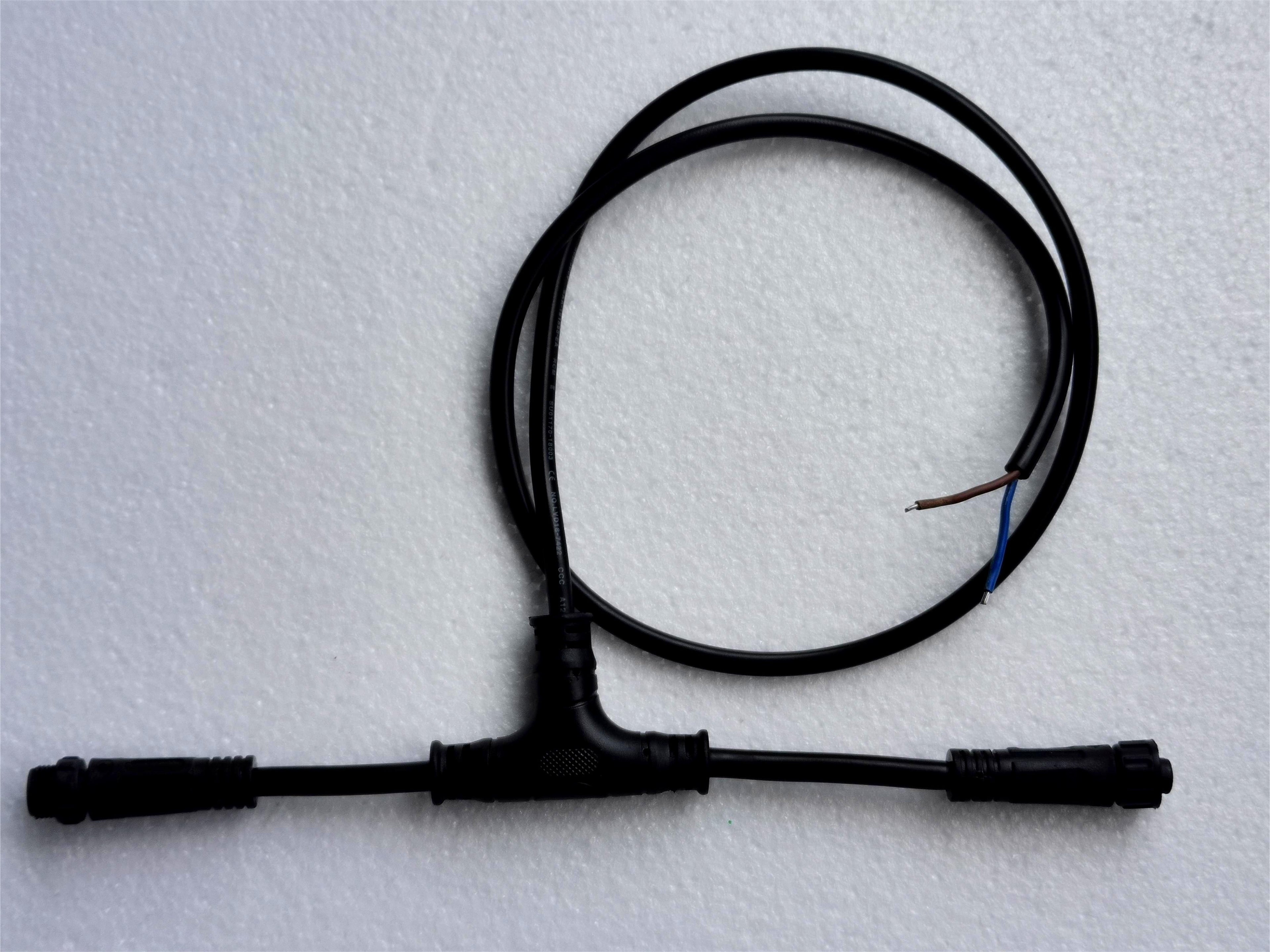 Power supply recharge three-way cable